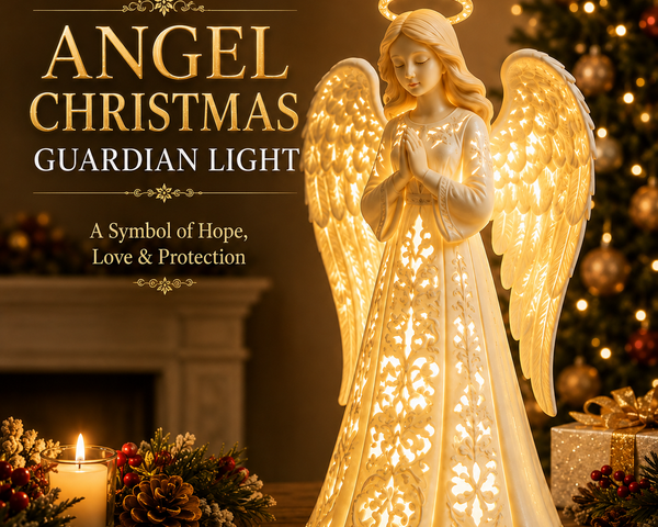 LumiAngel™ Weihnachtsengel-Licht – Warmer Goldschein für Hoffnung & Liebe | Bedeutungsvolle Weihnachtsdeko