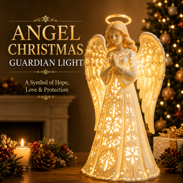 LumiAngel™ Weihnachtsengel-Licht – Warmer Goldschein für Hoffnung & Liebe | Bedeutungsvolle Weihnachtsdeko