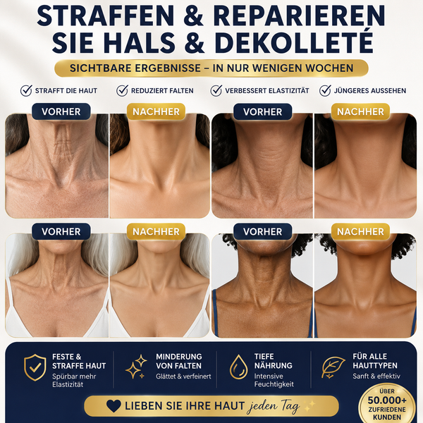 🔥 50% RABATT | SkinLift™ Straffende Kollagencreme mit 5-Rollen-Massagekopf