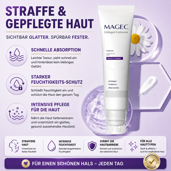 🔥 50% RABATT | SkinLift™ Straffende Kollagencreme mit 5-Rollen-Massagekopf
