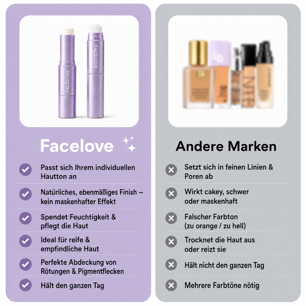 50% Rabatt | Wechsel-Foundation-Stick™ | Der Stick, der reife Haut wieder zum Strahlen bringt!