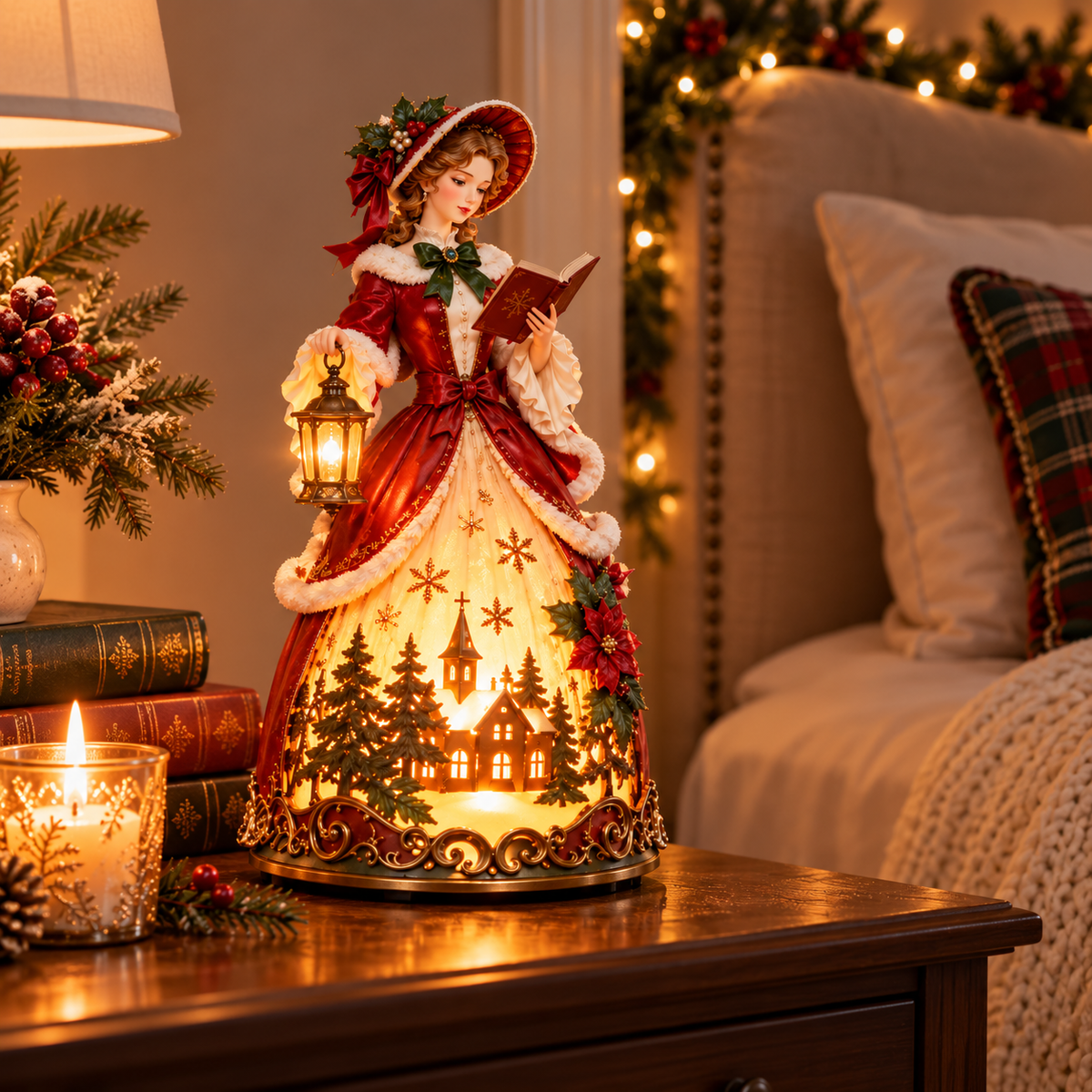 CarolaBelle™ Viktorianische Weihnachtsleuchte | Nostalgischer Festtagszauber