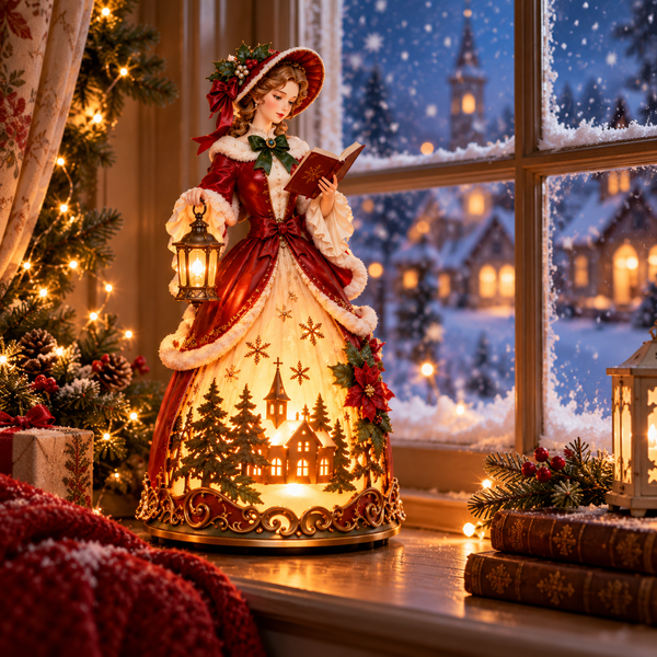 CarolaBelle™ Viktorianische Weihnachtsleuchte | Nostalgischer Festtagszauber