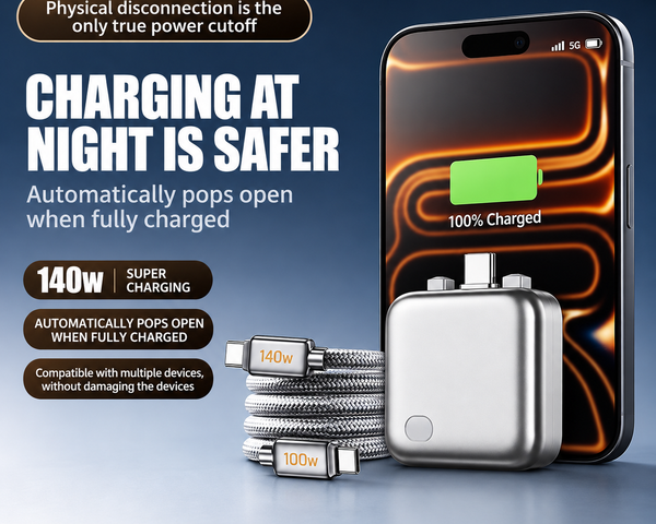 Voltiva™ USB-C Auto-Ladeadapter | 140W Schnellladen & intelligenter Ladeschutz