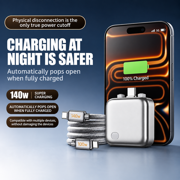 Voltiva™ USB-C Auto-Ladeadapter | 140W Schnellladen & intelligenter Ladeschutz