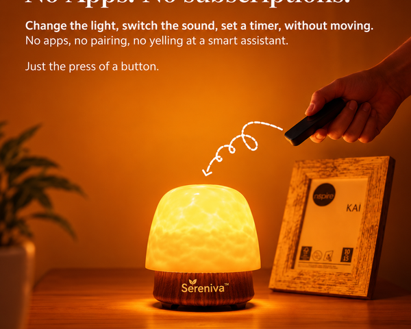 Sereniva™ Aurora-Lichtprojektor | Stimmungslicht, Bluetooth & beruhigende Klänge