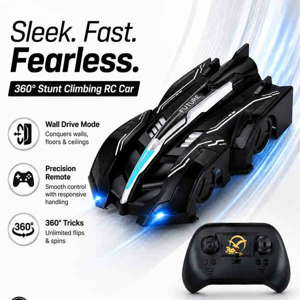 GravityRush™ 360° Stunt RC-Auto – Wandkletterndes Ferngesteuertes Stuntauto | Actionreicher Fahrspaß
