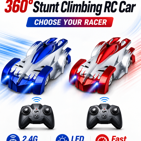 GravityRush™ 360° Stunt RC-Auto – Wandkletterndes Ferngesteuertes Stuntauto | Actionreicher Fahrspaß