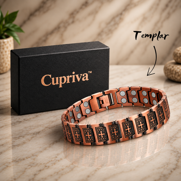 Cupriva™ Kupferarmband – Gelenkbeschwerden lindern, Durchblutung unterstützen & Wohlbefinden steigern