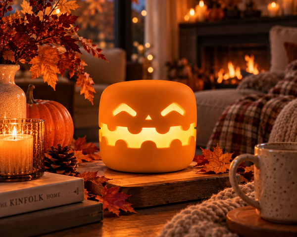 Glowkin™ Kürbis-LED-Nachtlicht | Warmes Licht & charmante Halloween-Deko