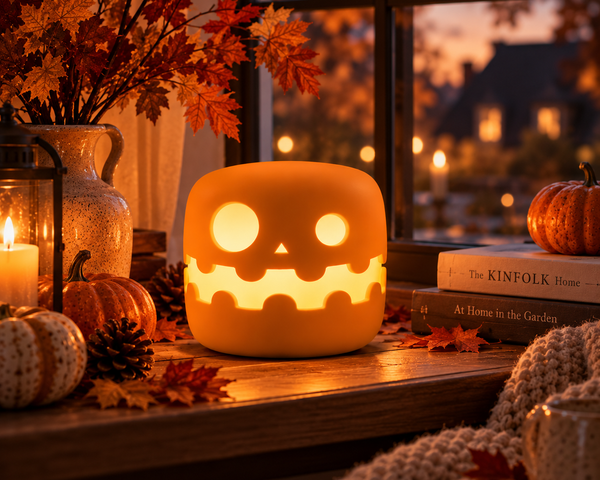 Glowkin™ Kürbis-LED-Nachtlicht | Warmes Licht & charmante Halloween-Deko