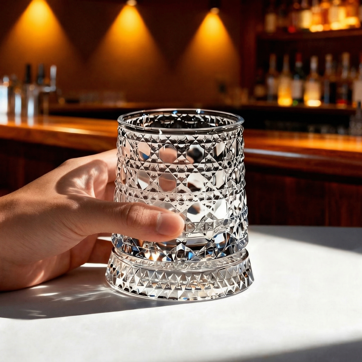 VinoSpin™ Rotierendes Whiskeyglas – Stilvoller Trinkgenuss mit sanfter Drehbewegung