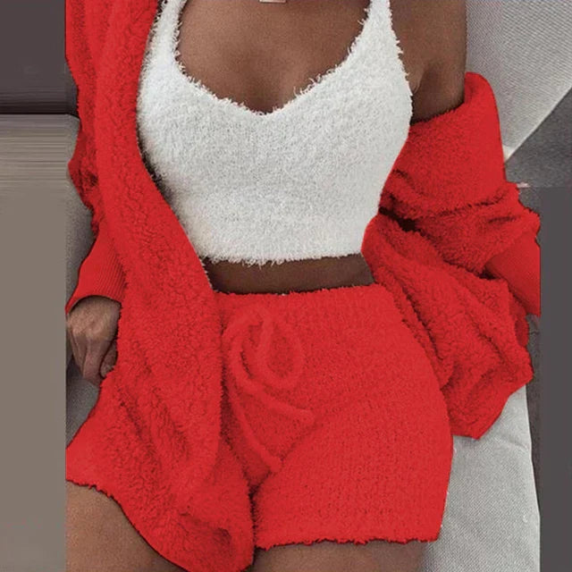 Abigail™ - Kuscheliges Pyjama Strick set