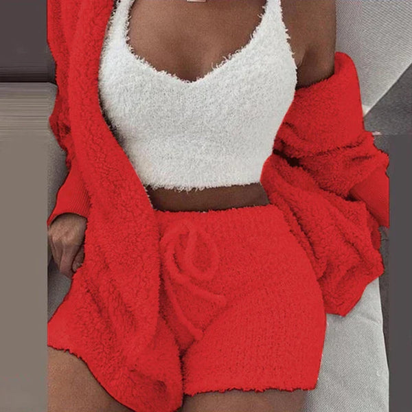 Abigail™ - Kuscheliges Pyjama Strick set