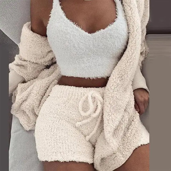 Abigail™ - Kuscheliges Pyjama Strick set