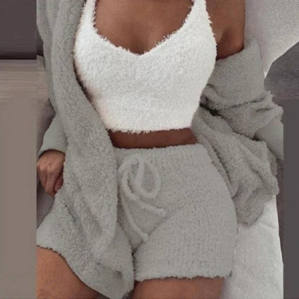 Abigail™ - Kuscheliges Pyjama Strick set