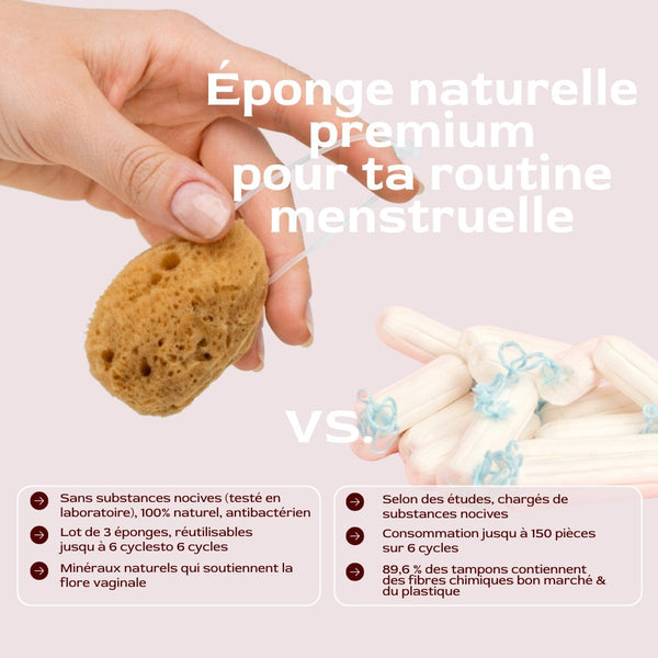50% Rabatt | Menstruationsschwamm Starterset™ | Natürliche Periode ohne Chemie, ohne Austrocknen & ohne Müll!