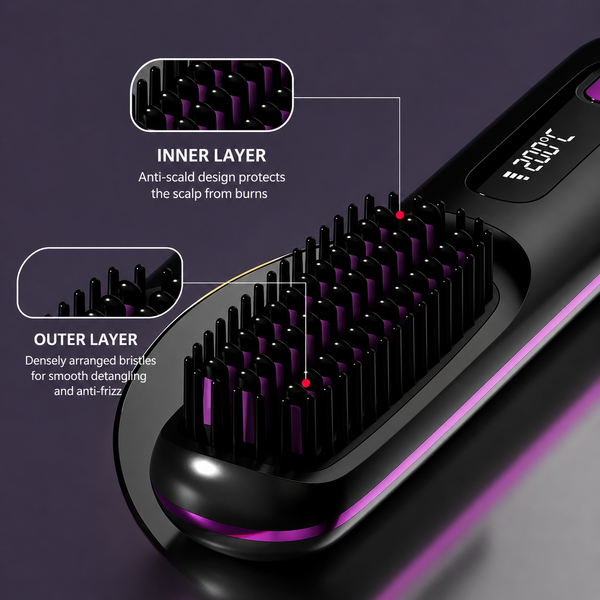 SleekGo™ Kabelloser Mini-Haarglätter – Glatte, frizzfreie Haare überall unterwegs