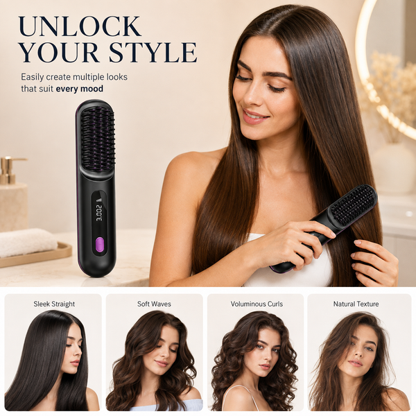 SleekGo™ Kabelloser Mini-Haarglätter – Glatte, frizzfreie Haare überall unterwegs