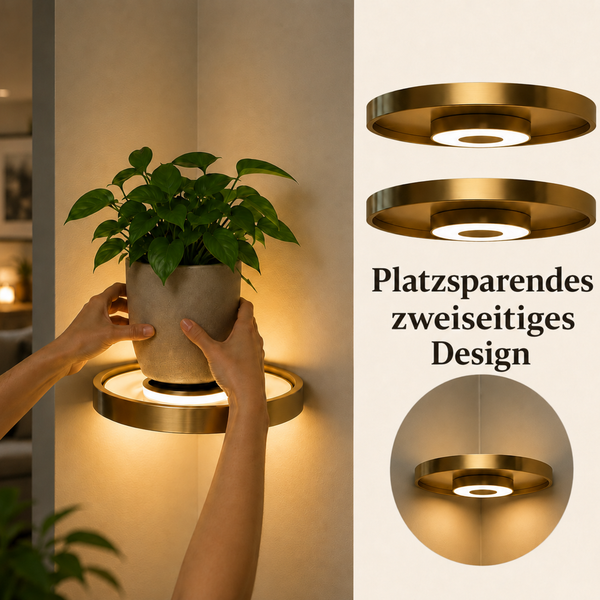 Glowora™ Leuchtendes Wandregal | Stilvolle Dekoration & warmes LED-Ambiente