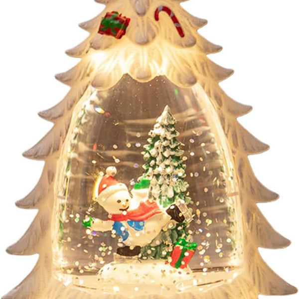 WinterGlow™ Weihnachtsbaum-Schneekugellampe | Festlicher Lichterzauber & gemütliche Weihnachtsstimmung