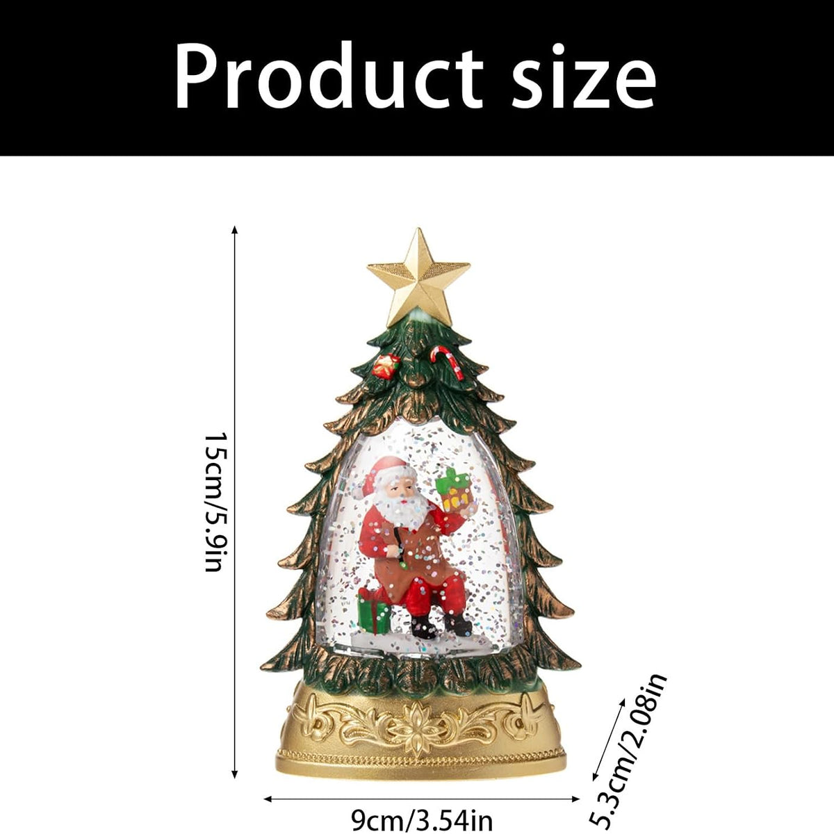 WinterGlow™ Weihnachtsbaum-Schneekugellampe | Festlicher Lichterzauber & gemütliche Weihnachtsstimmung