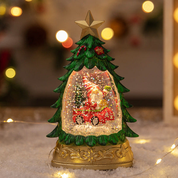 WinterGlow™ Weihnachtsbaum-Schneekugellampe | Festlicher Lichterzauber & gemütliche Weihnachtsstimmung