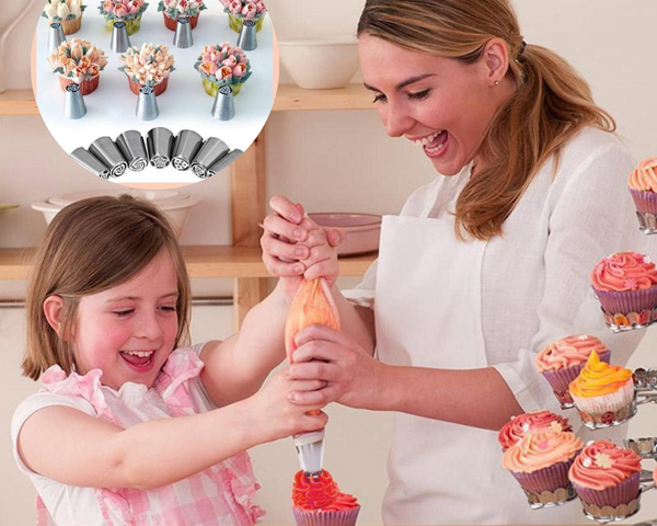 CakePro™ - Edel-Dekorations-Spritzdüsenset (16 Teile)