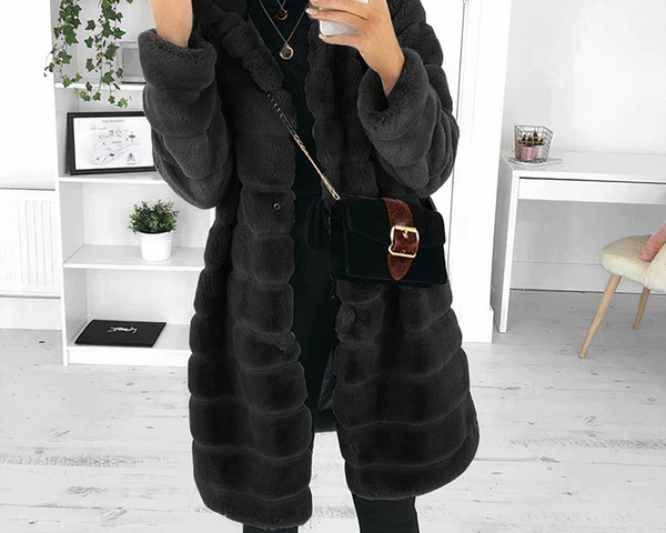 Suzan® | Winterjacke mit langer Kapuze und Kunstpelz für Frauen