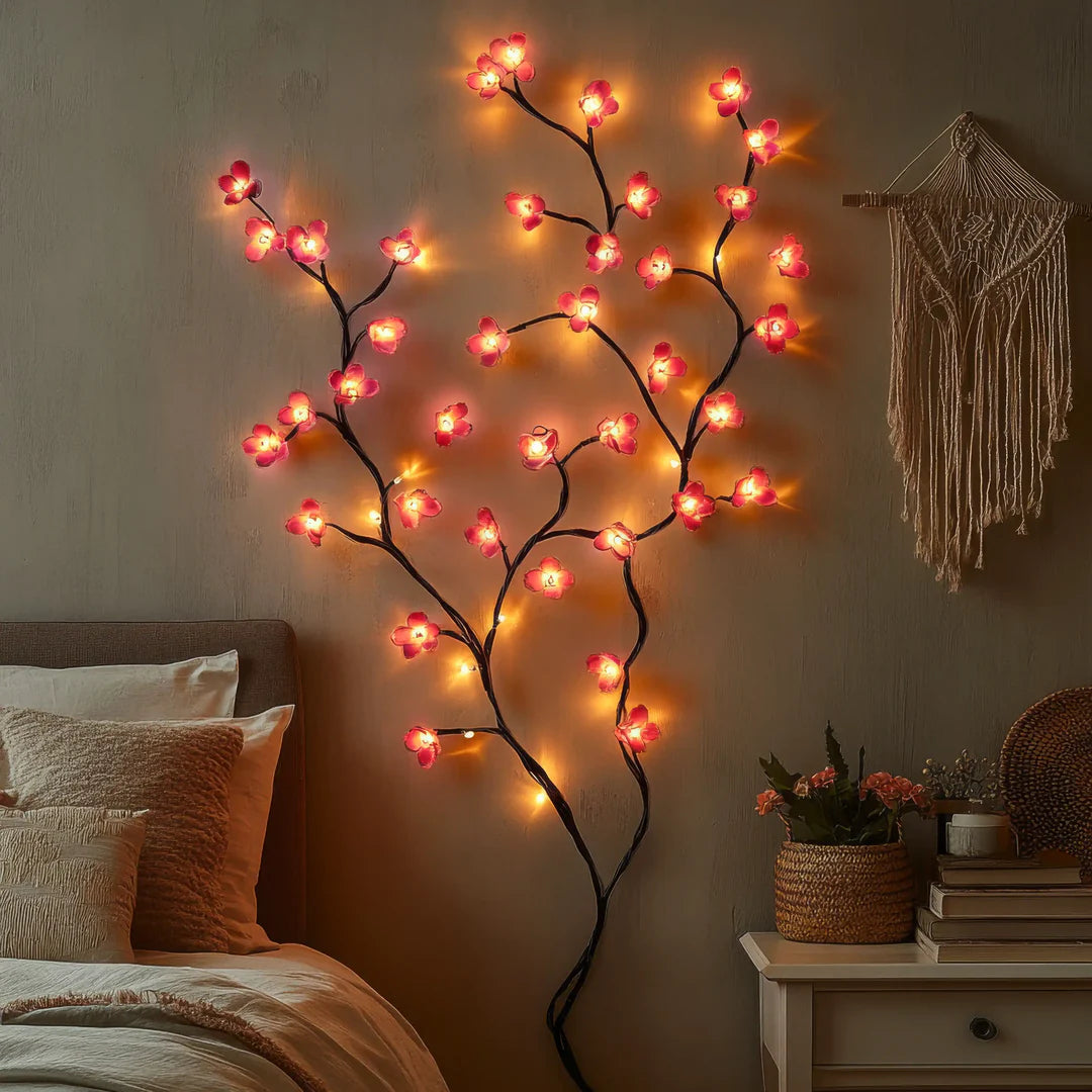 PetalGlow™ | LED-Kirschblüten-Lichterkette – Romantische Beleuchtung für Zuhause & Garten