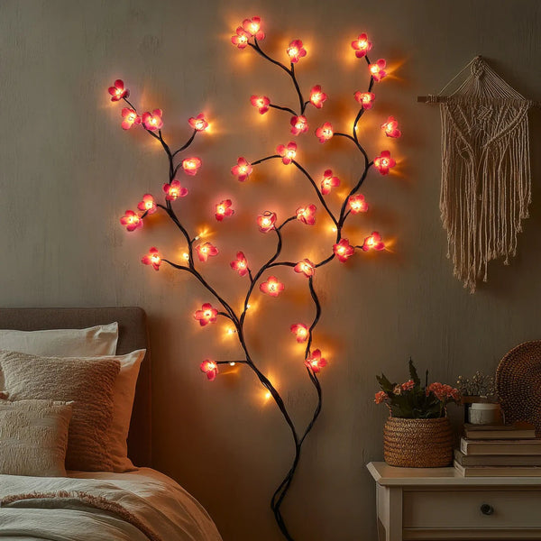 PetalGlow™ | LED-Kirschblüten-Lichterkette – Romantische Beleuchtung für Zuhause & Garten