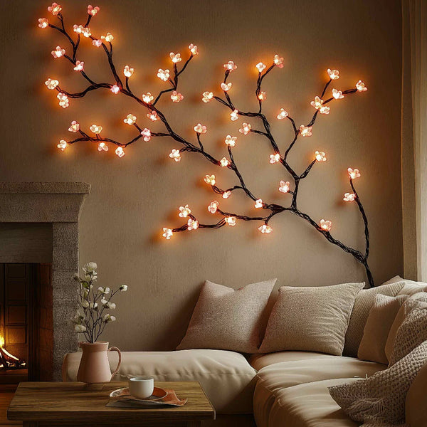 PetalGlow™ | LED-Kirschblüten-Lichterkette – Romantische Beleuchtung für Zuhause & Garten