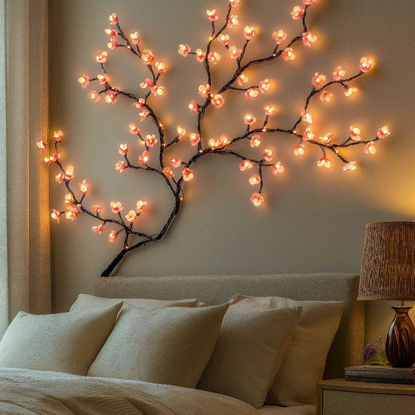 PetalGlow™ | LED-Kirschblüten-Lichterkette – Romantische Beleuchtung für Zuhause & Garten