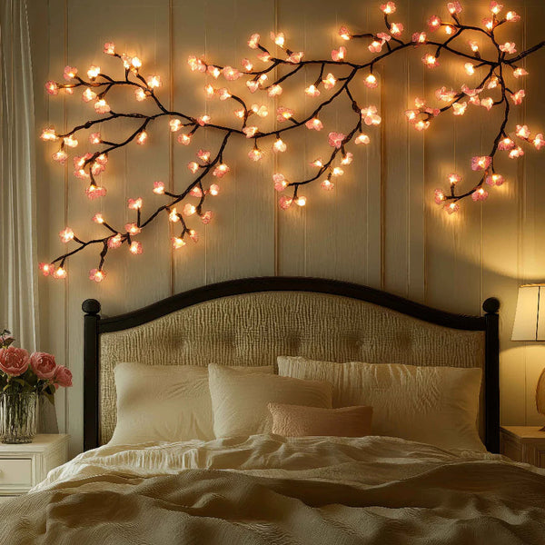 PetalGlow™ | LED-Kirschblüten-Lichterkette – Romantische Beleuchtung für Zuhause & Garten