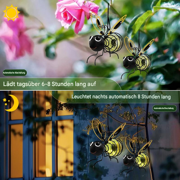 LumiBee™ Solar-Gartenleuchte | Warmes Licht & charmante Abendstimmung