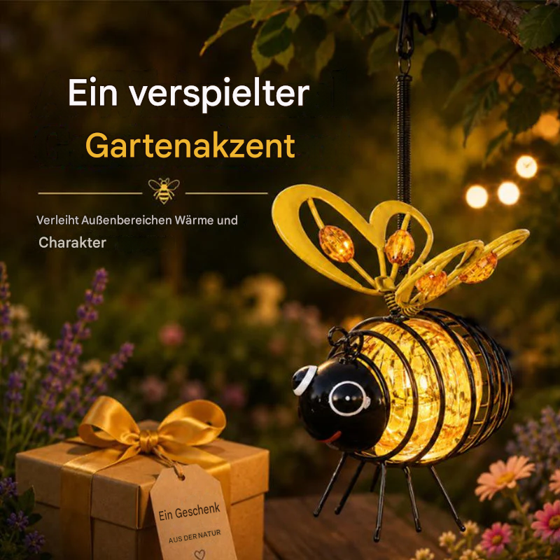 LumiBee™ Solar-Gartenleuchte | Warmes Licht & charmante Abendstimmung
