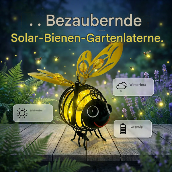 LumiBee™ Solar-Gartenleuchte | Warmes Licht & charmante Abendstimmung