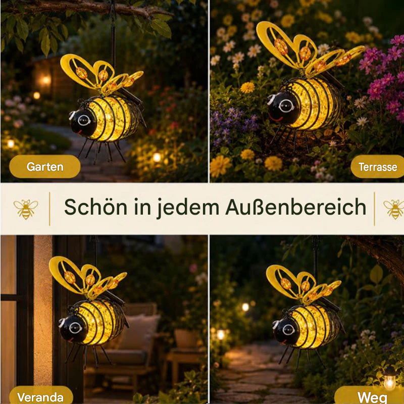 LumiBee™ Solar-Gartenleuchte | Warmes Licht & charmante Abendstimmung