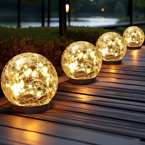 LumiSphere™ Solar-Gartenkugel | Warmes Licht & Magische Gartenatmosphäre