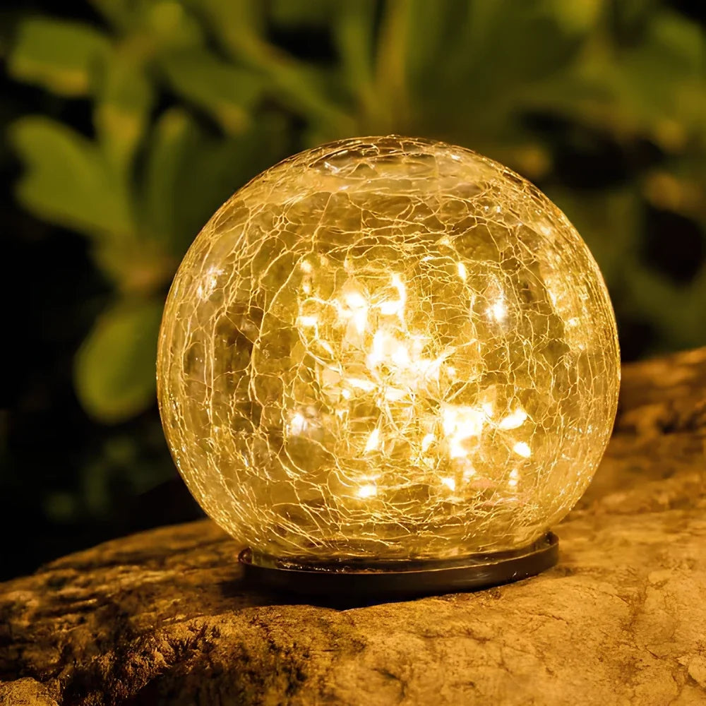 LumiSphere™ Solar-Gartenkugel | Warmes Licht & Magische Gartenatmosphäre