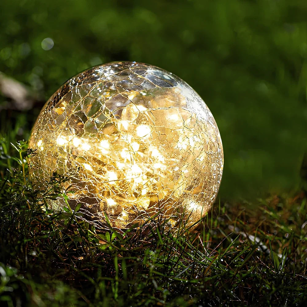 LumiSphere™ Solar-Gartenkugel | Warmes Licht & Magische Gartenatmosphäre