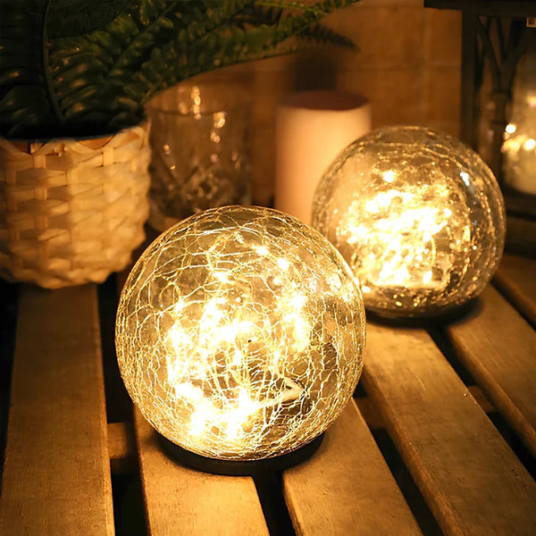 LumiSphere™ Solar-Gartenkugel | Warmes Licht & Magische Gartenatmosphäre