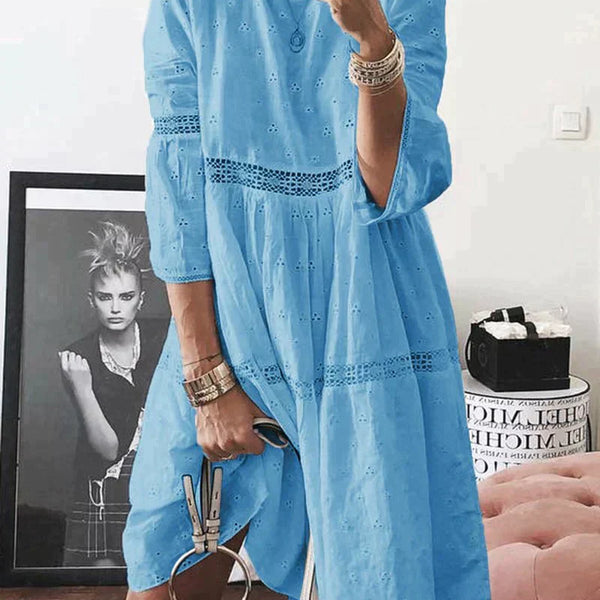 Lesly™ | Kleid mit gestickter Spitze