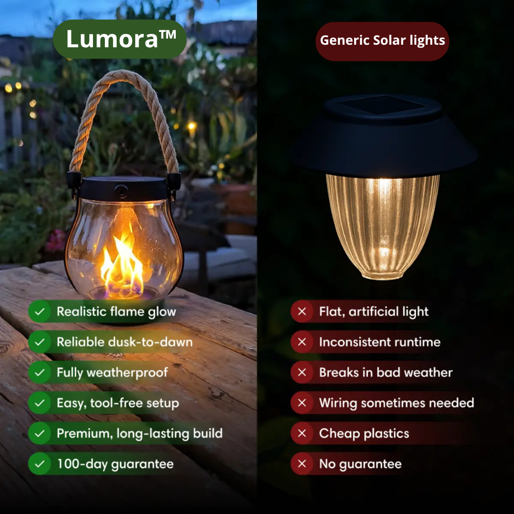 Lumora™ – Solar-Laternen für den Außenbereich
