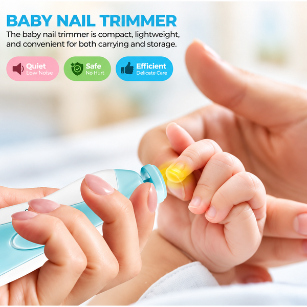 Nuvella™ 5-in-1 Elektrischer Baby-Nageltrimmer | Sanfte & sichere Nagelpflege