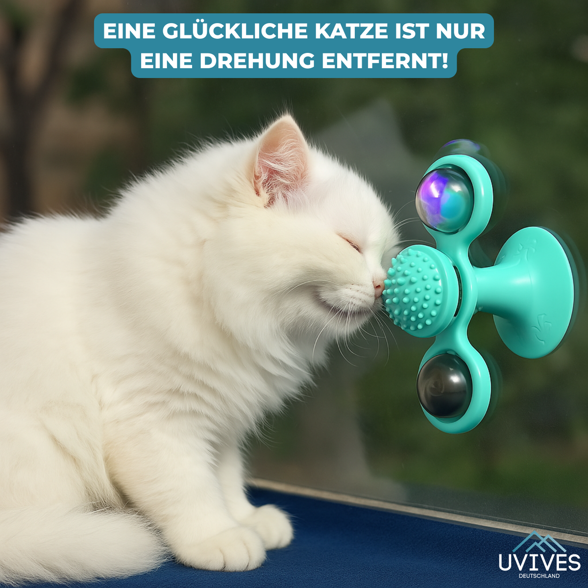 SpinPaw™ – Endloser Spielspaß & Bewegung für Ihre Katze!