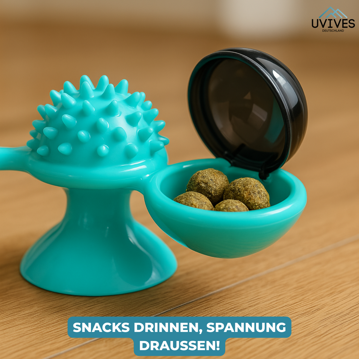 SpinPaw™ – Endloser Spielspaß & Bewegung für Ihre Katze!