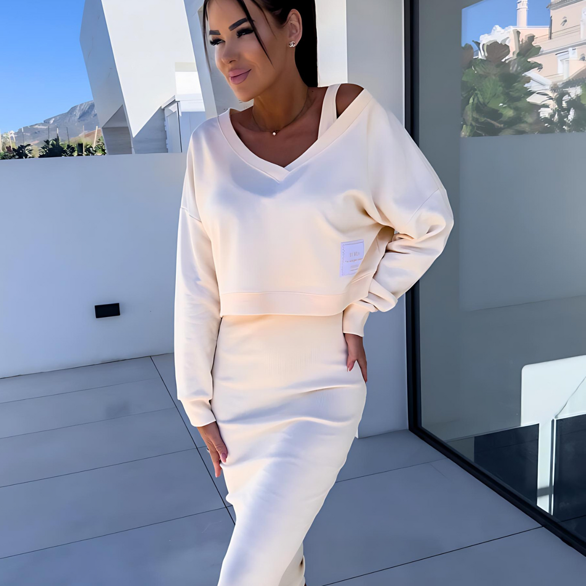 Amary | Vielseitiges Set aus Pullover und Kleid