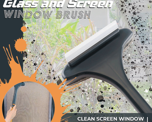 EasyScreen™ – 2-in-1 Fenster- & Schmutzbürste für streifenfreie Sauberkeit! | 1+1 GRATIS
