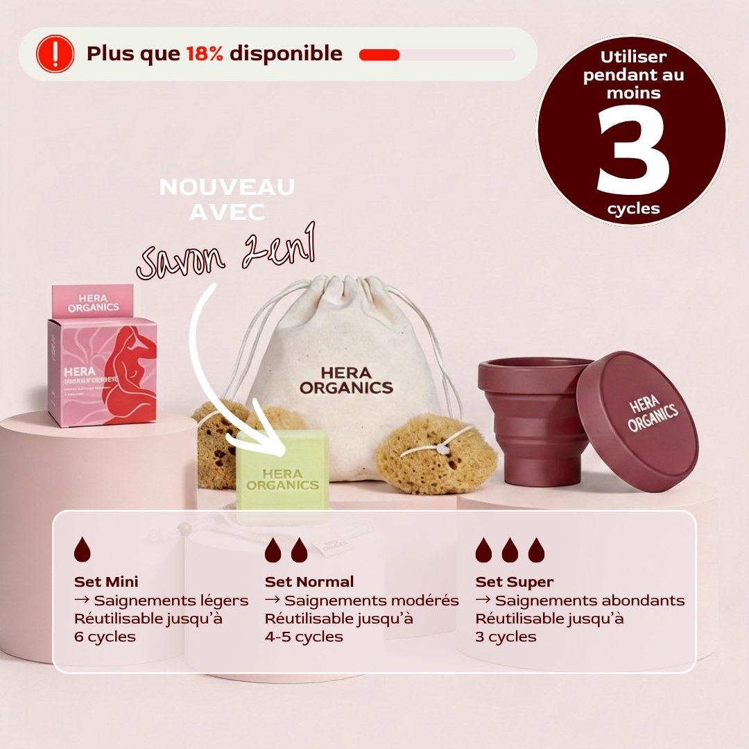 50% Rabatt | Menstruationsschwamm Starterset™ | Natürliche Periode ohne Chemie, ohne Austrocknen & ohne Müll!